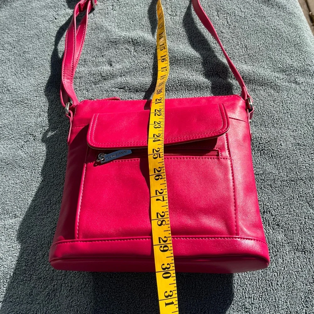 Hot pink leather Giani Bernini bag - Picture 8 of 10